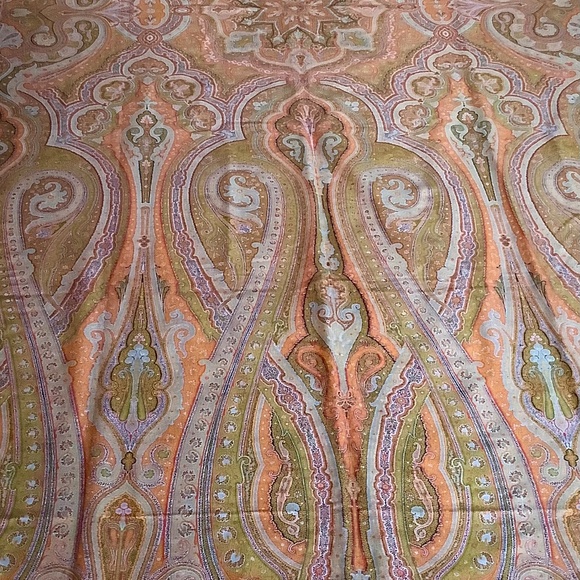 Antique 1860’s Scottish wool paisley shawl - Picture 2 of 7